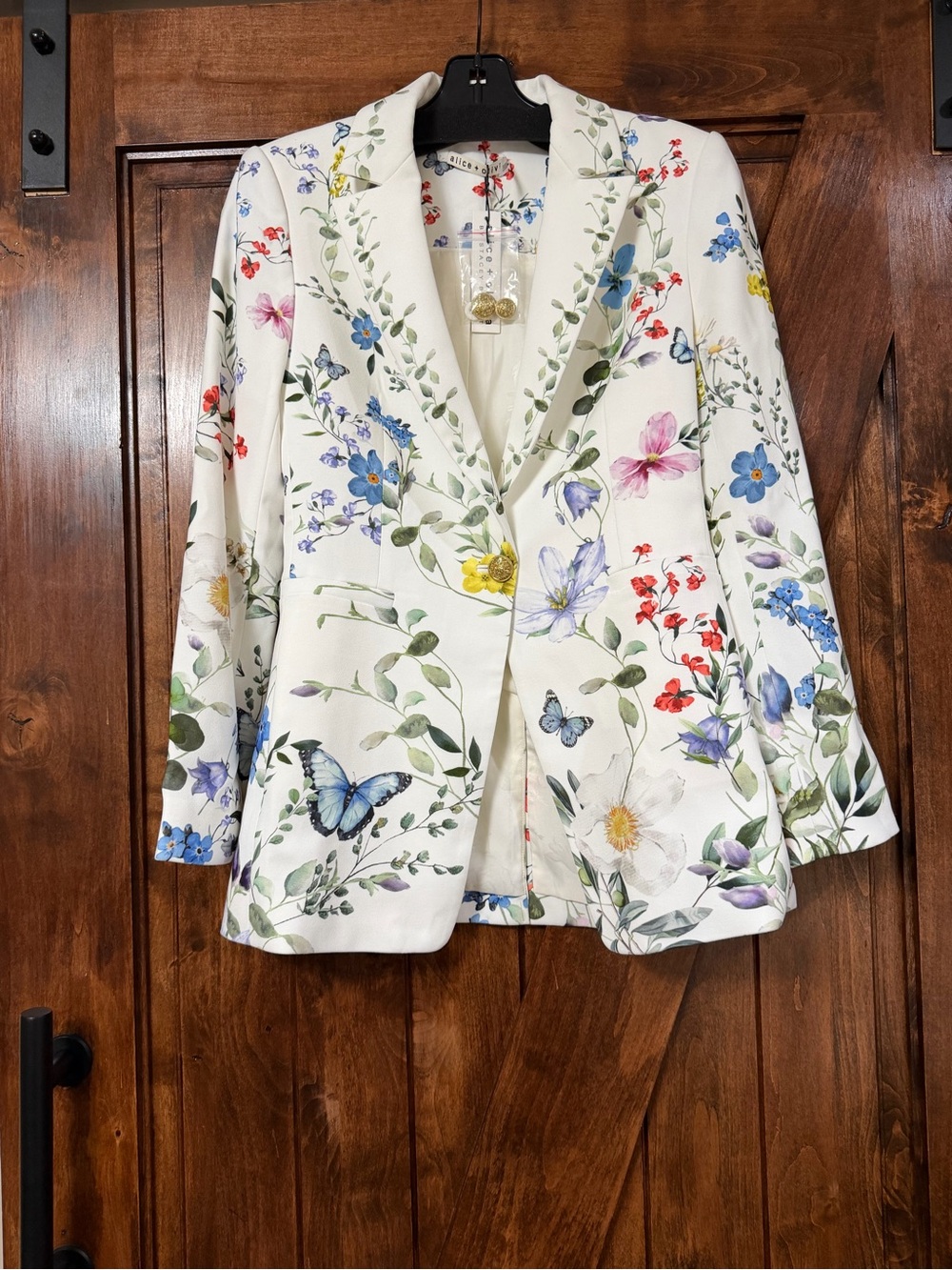 Alice + Olivia Breann Long Fitted Blazer - Picture 7 of 12